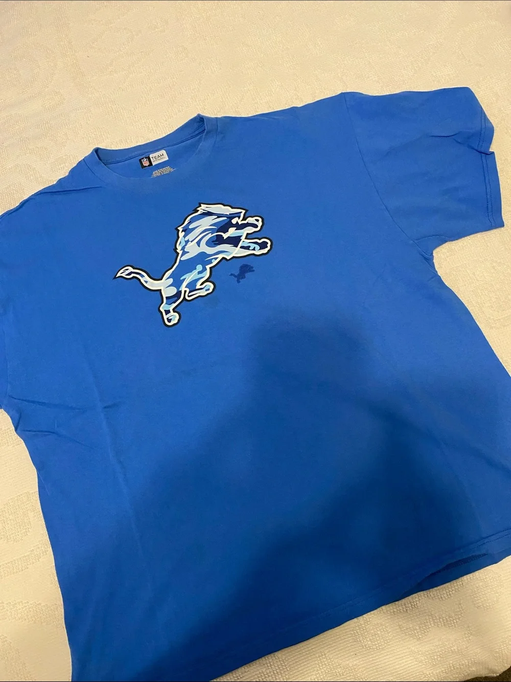 NFL Detroit Lions Royal Blue Logo Tee
